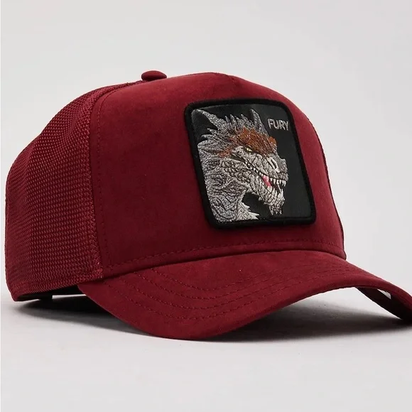 Goorin Bros THE SUEDE RED DRAGONFURY SnapBack Hat/CapNWT AWESOME